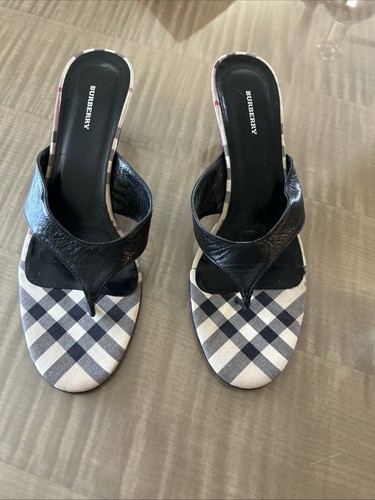 Sandalo burberry nero pelle - sandalo,