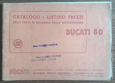 RL144] MOTO LEGGERA DUCATI 60 - CATALOGO E LISTINO PARTI RICAMBIO Anno 1954