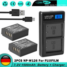 2x NP-W126 batteria e doppio