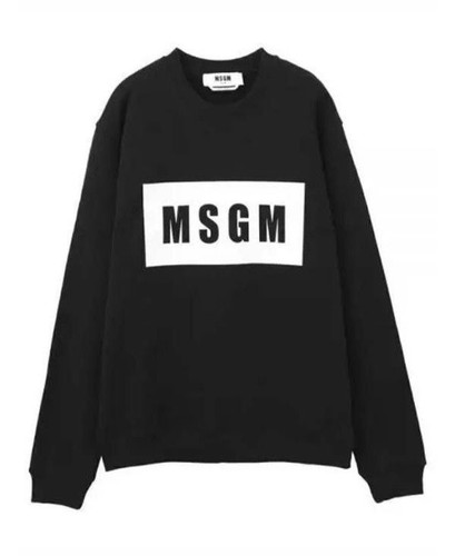 Msgm box logo cotton - msgm,
