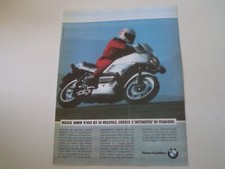 advertising Pubblicità 1990 MOTO BMW K100 K 100 RS 16 VALVOLE