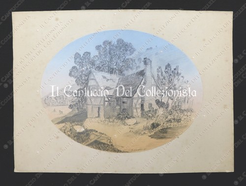 1896 disegno matita - disegno, casa