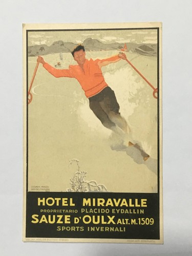 Cartolina pubblicitaria hotel - pubblicitaria,