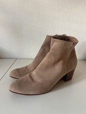 Stivaletti beige con tacco, taglia 41