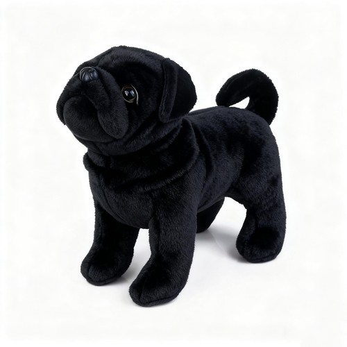 Peluche cane carlino nero - , 12