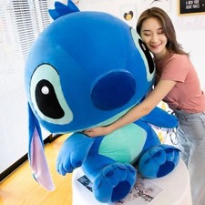 “Giant Lilo & Stitch Plush Toy Couple | Soft Anime Cartoon Pillow Gift”