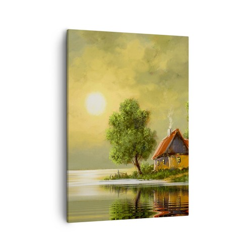 Quadro tela 50x70cm barca - quadro,