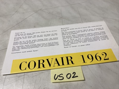 Chevrolet corvair 1962 monza - chevrolet,