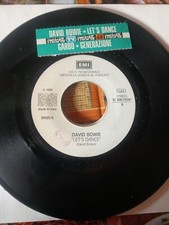 disco 45 giri 7" jukebox DAVID BOWIE - LET'S DANCE / GARBO- GENERAZIONE