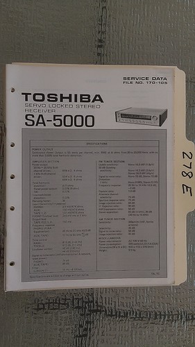 Toshiba 5000 manuale di - sa-5000,