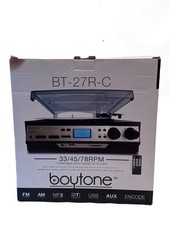 Boytone BT-27R-C Sistema Audio Stereo Bluetooth Giradischi CD, Radio Cassetta