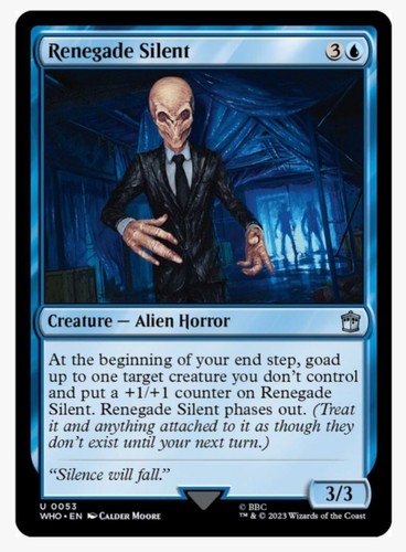 Renegade silent mtg who - silent,