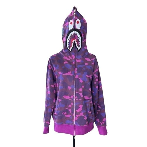 Felpa con cappuccio bape shark - felpa,