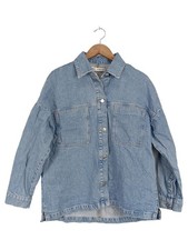 ZARA Giacca di Jeans Donna Blu
