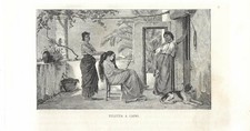 Antique Print CAPRI Morning