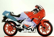 ADESIVI ORIGINALI APRILIA GENUINE DECAL AF1 50 REPLICA 1989 REGGIANI #6 DX