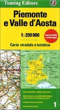 PIEMONTE/VALLE D'AOSTA (REGIONAL ROAD MAP) By Touring Club Italiano *BRAND NEW*