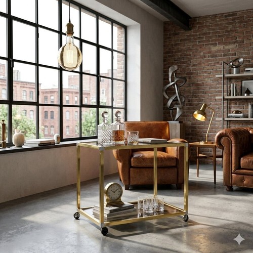Carrello servizio vintage - carrello,