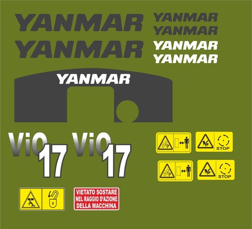 Kit adesivi stickers - kit, yanmar