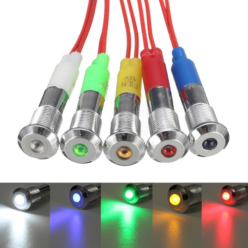 12v 6mm luce pilota spia - 12v,