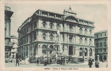 NAPOLI - Piazza e Palazzo della Borsa 1922