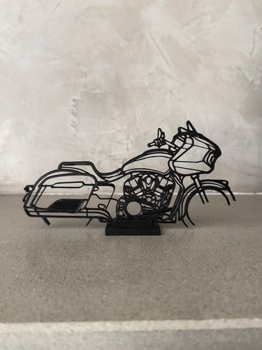 Moto stilizzata stampata - in, 3d