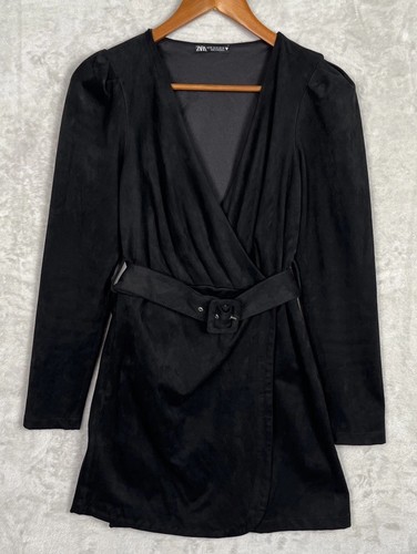 Zara nero avvolgente ecopelle - zara,