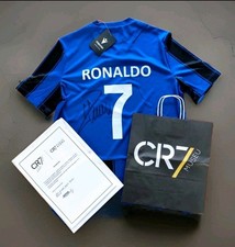 Maglia firmata Cristiano Ronaldo Andorinha Auscden CR7 Museo COA