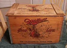 Scatola birra in legno con