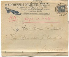 A510 - Lettera da Viadana a Mantova con annullo frazionario - 30.7.1928 -