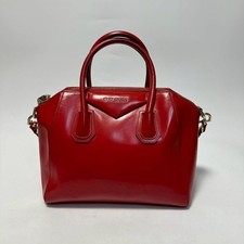 GIVENCHY Borsa a tracolla piccola Antigona a 2 vie in pelle rossa