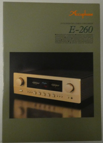 Accuphase 260 depliant - accuphase,