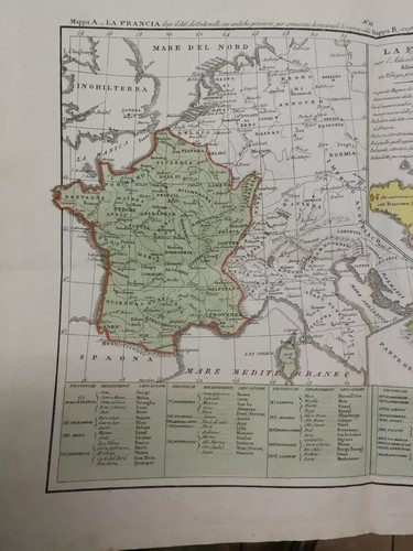 Antica carta geografica - carta,