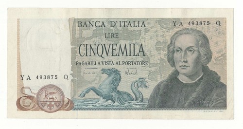 5000 lire colombo - ii, decr