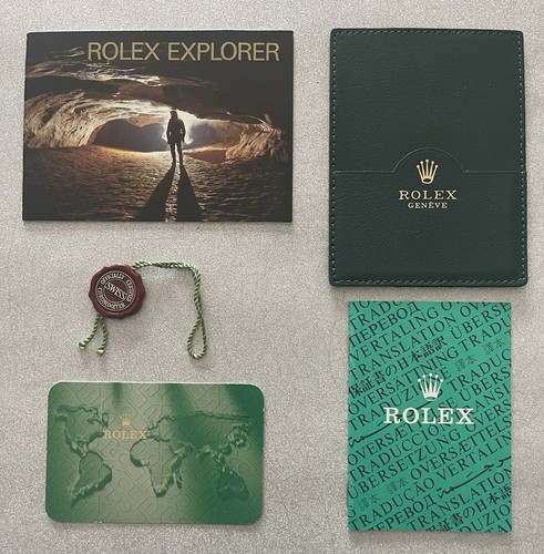 Rolex explorer booklet set - rolex,