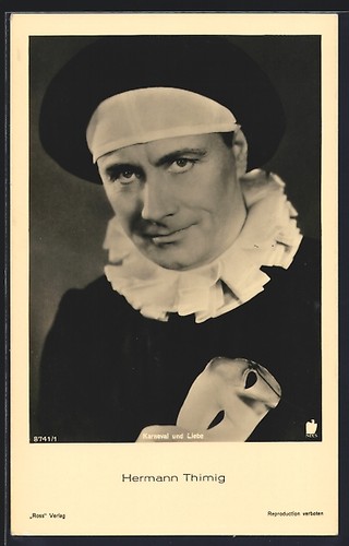Cartolina attore hermann - cartolina,
