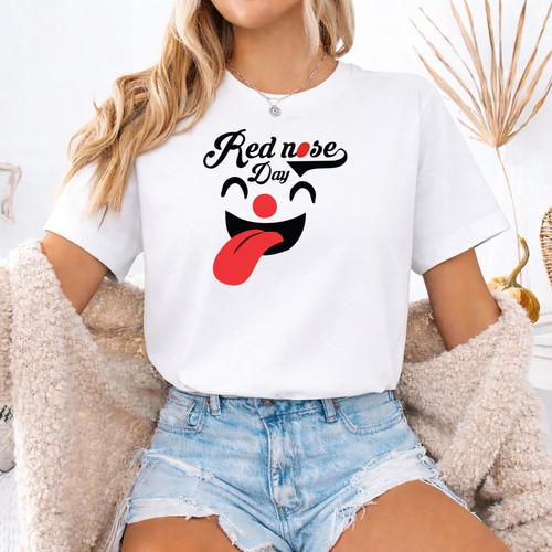Shirt red nose day - red,