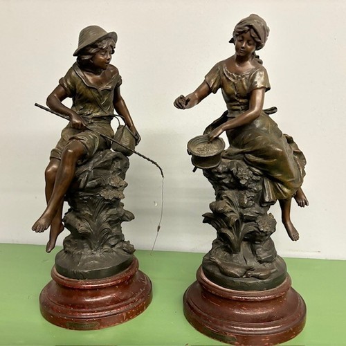 Coppia sculture auguste - coppia,