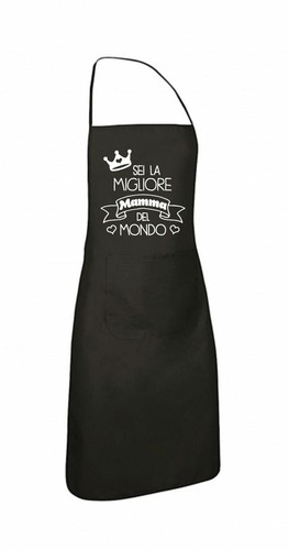 Grembiule nero cucina scritta - grembiule,