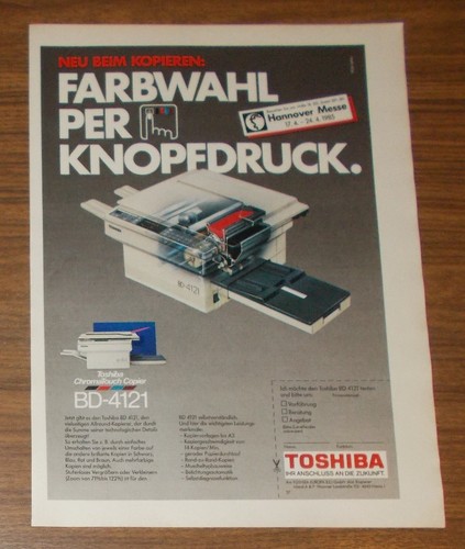 Rara pubblicità toshiba - pubblicità,