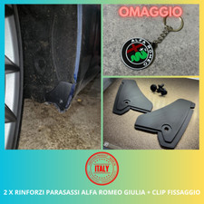 2 X RINFORZI PARASASSI ALFA ROMEO GIULIA + CLIP FISSAGGIO - No Logo