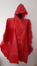 Roberta Di Camerino, rara mantella impermeabile tascabile rossa con logo anni 70