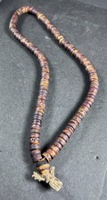 OLD KAPALA LIAMA BONE (Lama Glama) SACRED SHAMAN'S PRAYER MALA Mustang Himalayas