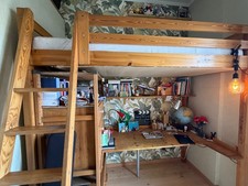 Letto a soppalco IKEA in legno