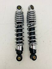 COPPIA AMMORTIZZATORI REAR SHOCKS UNIVERSALI 260 mm CORPO NERO MOLLA CROMATA