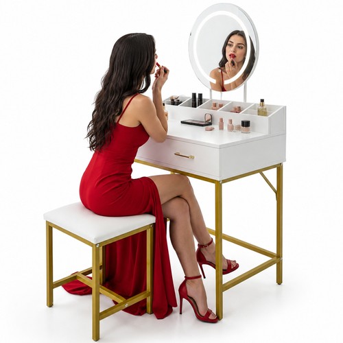 Toeletta trucco con sgabello - toeletta,