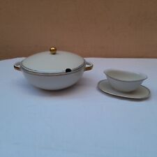 ZUPPIERA IN PORCELLANA CON COPERCHIO E SALSIERA Zeh Scherzer BAVARIA GERMANY 