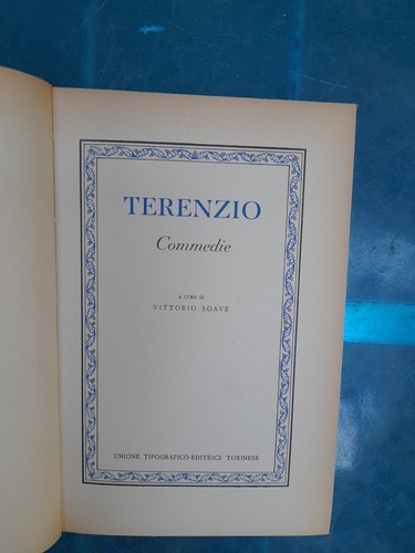 Terenzio commedie cura - terenzio, a