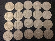 Italy 10 Lire 20 Coin Lot 1952