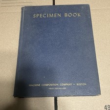 Specimen Book of Monotype